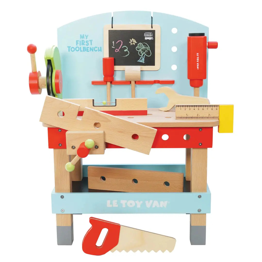 Wooden Tool Bench-Wooden toys & more-Le Toy Van-Blue Almonds-London-South Kensington