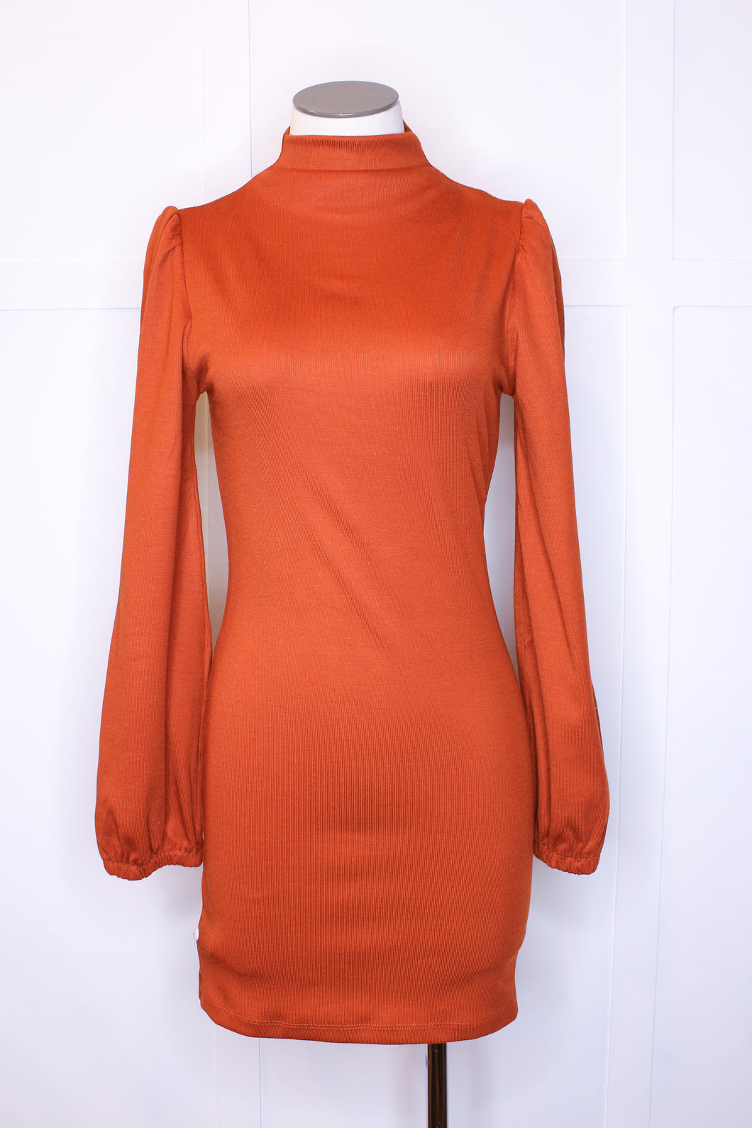 Mock Ribbed Bodycon Dress//2 Colors
