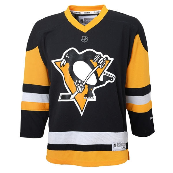 black yellow hockey jersey