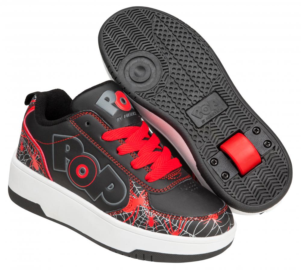 Heelys POP Shoes - Strike Black/Red/Web 