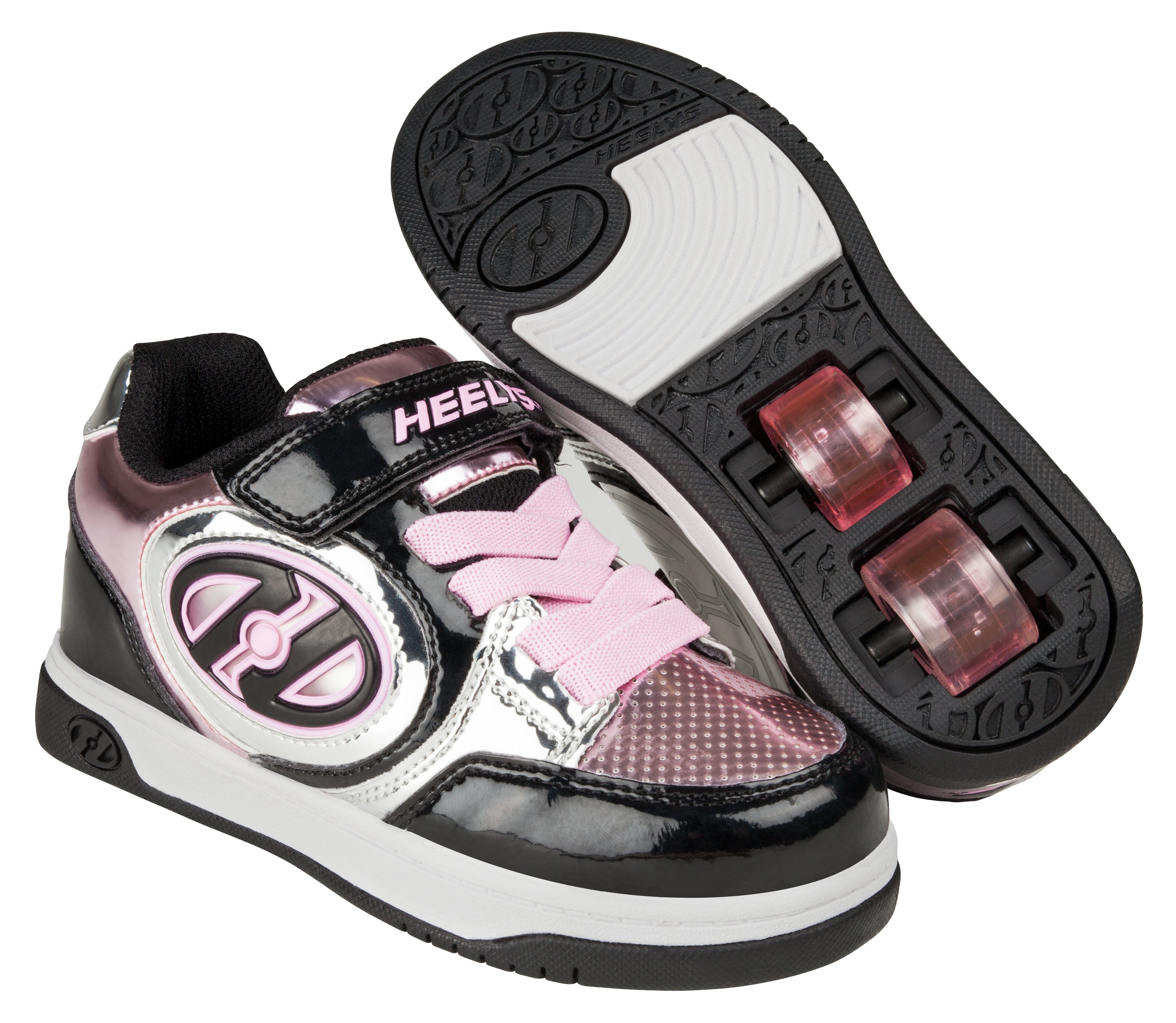 Heelys X2 Plus Lighted - Black / Silver 