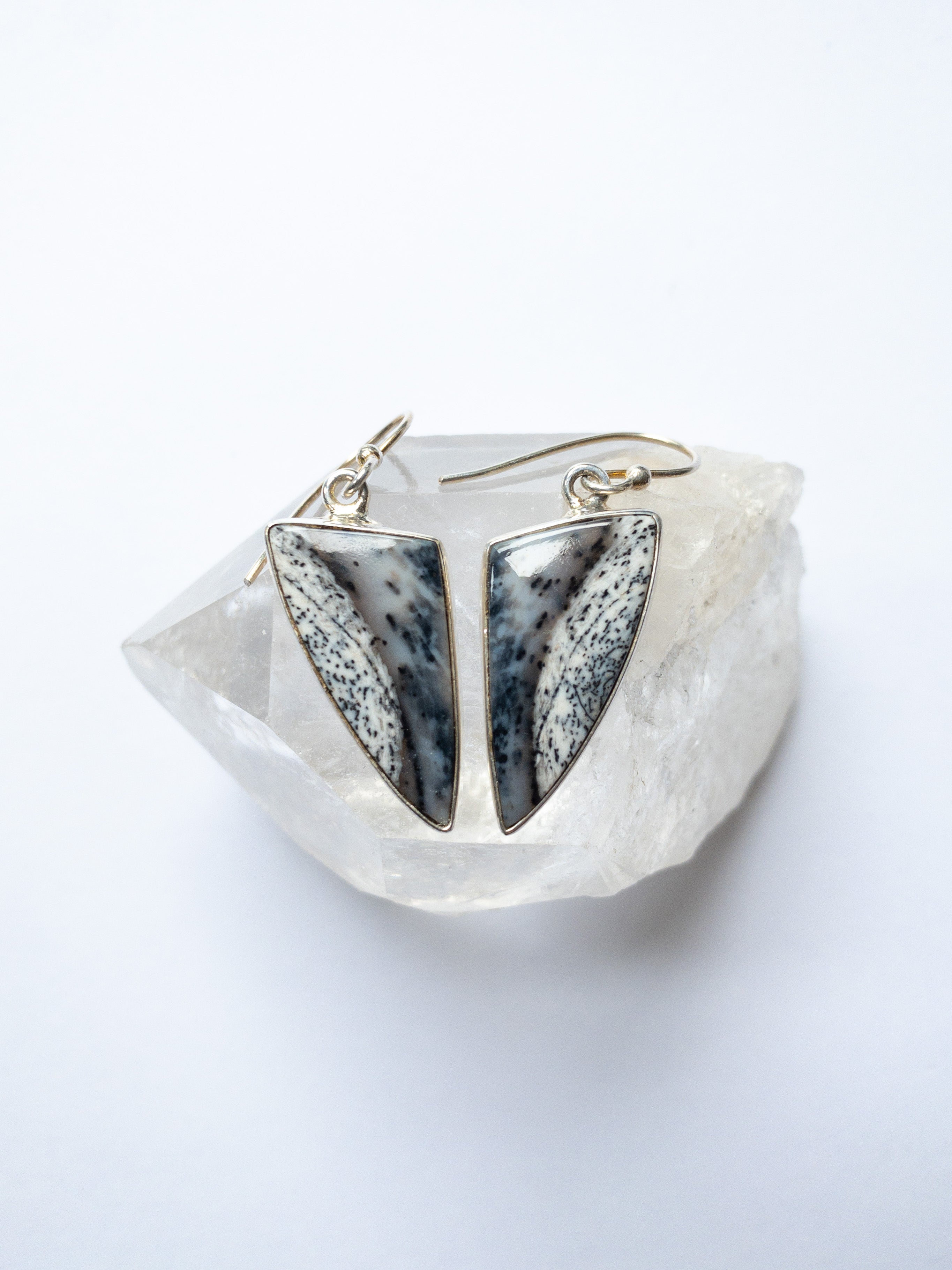 Dendritic Opal Earrings