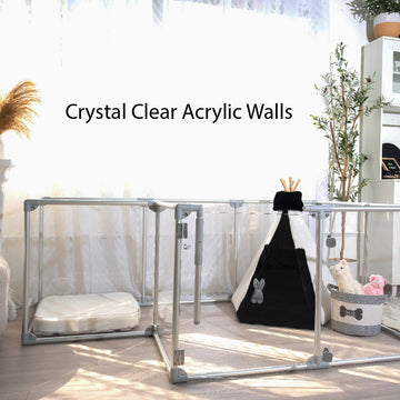 Crystal Clear Acrylic Wall Dog pen