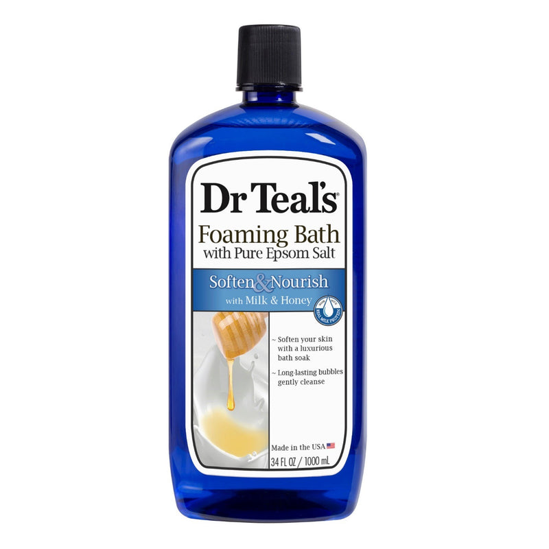 Dr Teal's Soften & Nourish with Milk & Honey Foaming Bath 1L