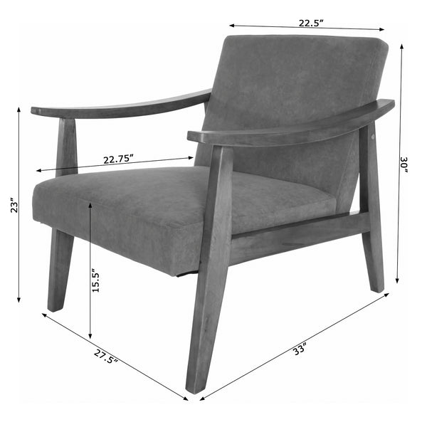 Zenvida Accent Chair Dimensions