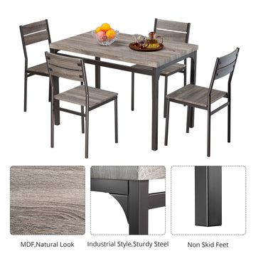 zenvida 5 piece dining set