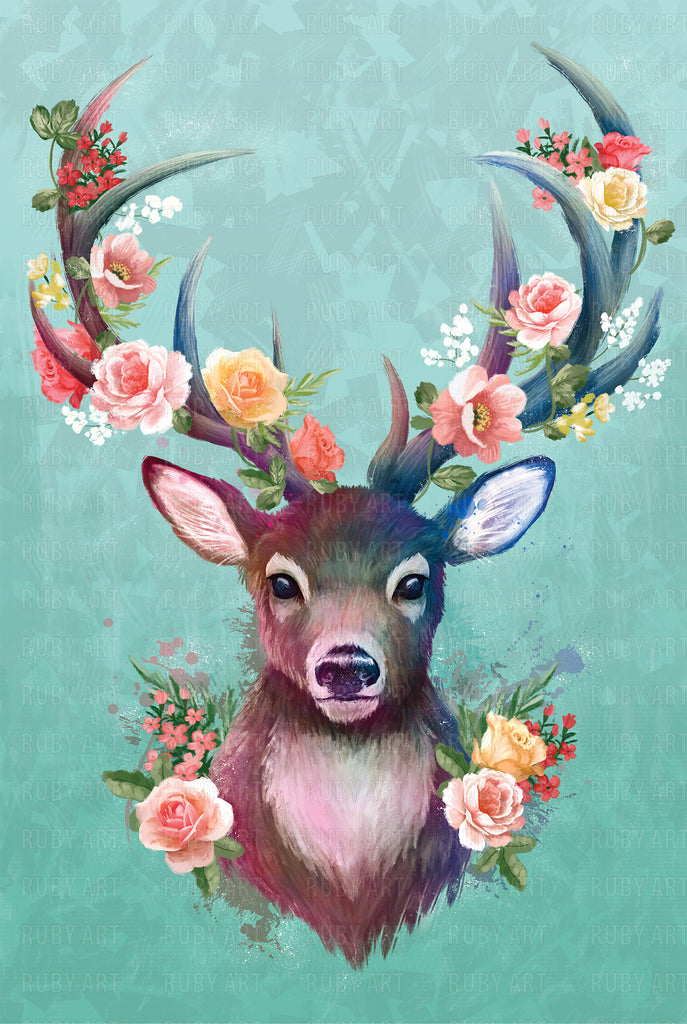 deer paintings