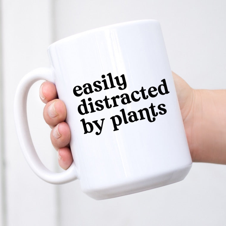Easily Distracted By Plants 15 oz. Mug