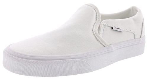 Vans Women's Asher Low Canvas Slip On Shoes