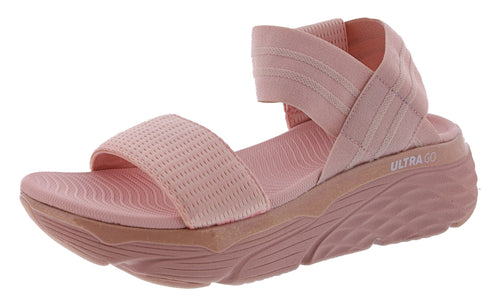 Skechers Women's Max Cushioning Swerve Strappy Sandals