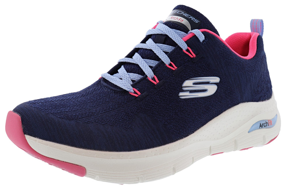 Skechers Arch Fit Comfy Wave Walking Shoes-Women|Shoe City