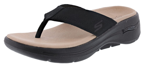 Skechers Women's Go Walk Arch Fit Five Stars Slip On Sandals