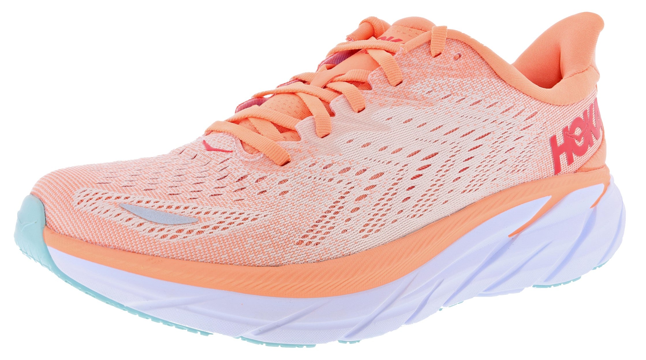 Peach Hoka One One Clifton 8