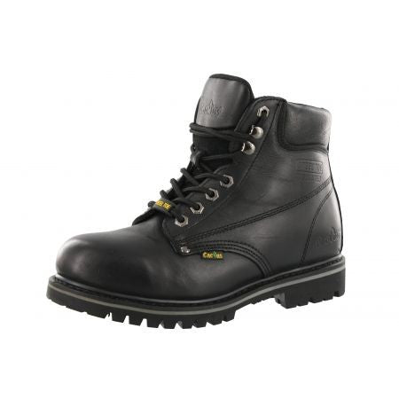 mens black steel toe boots