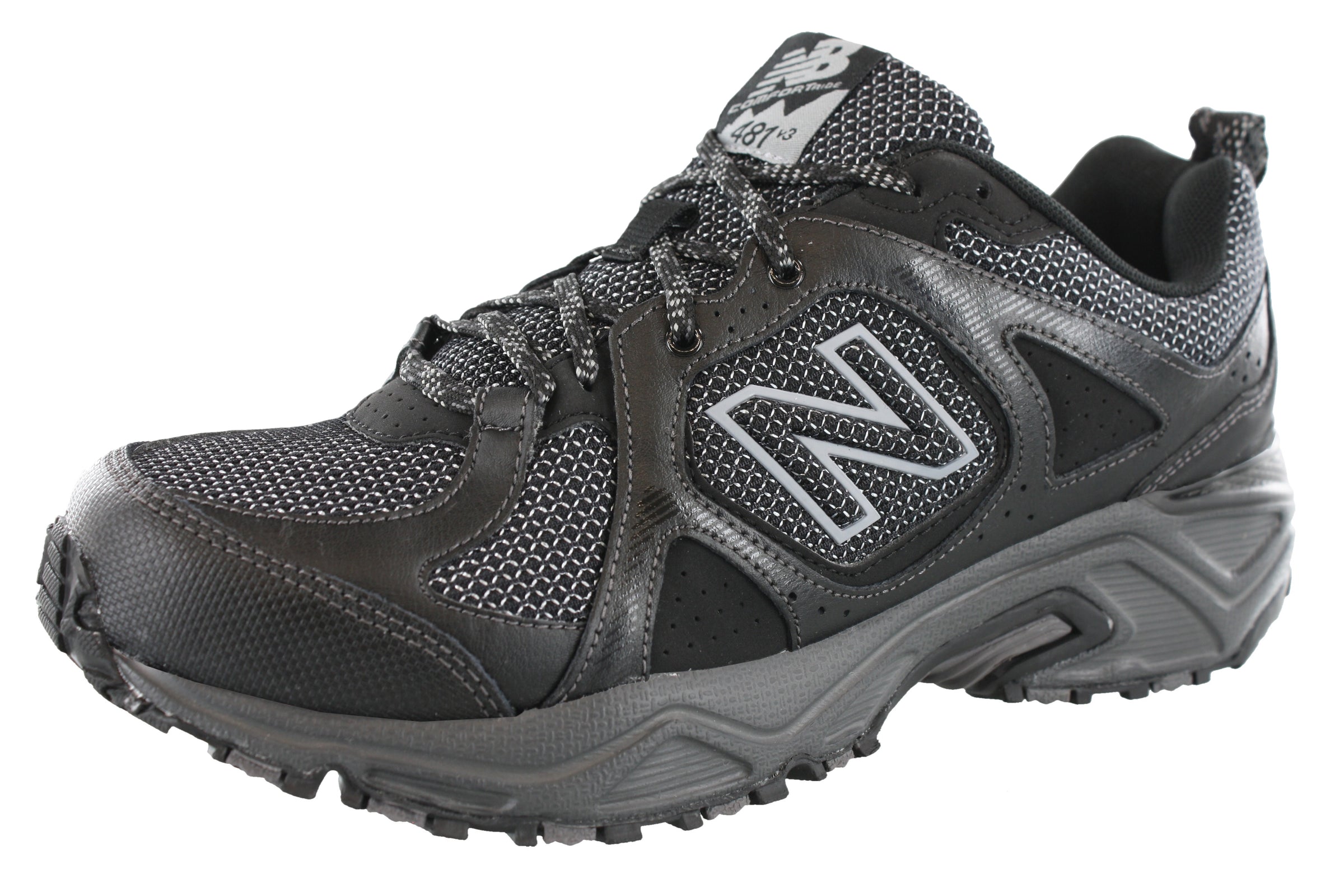 New Balance Men Walking Trail Wide Width Running Sneakers MT481 - Shoe City
