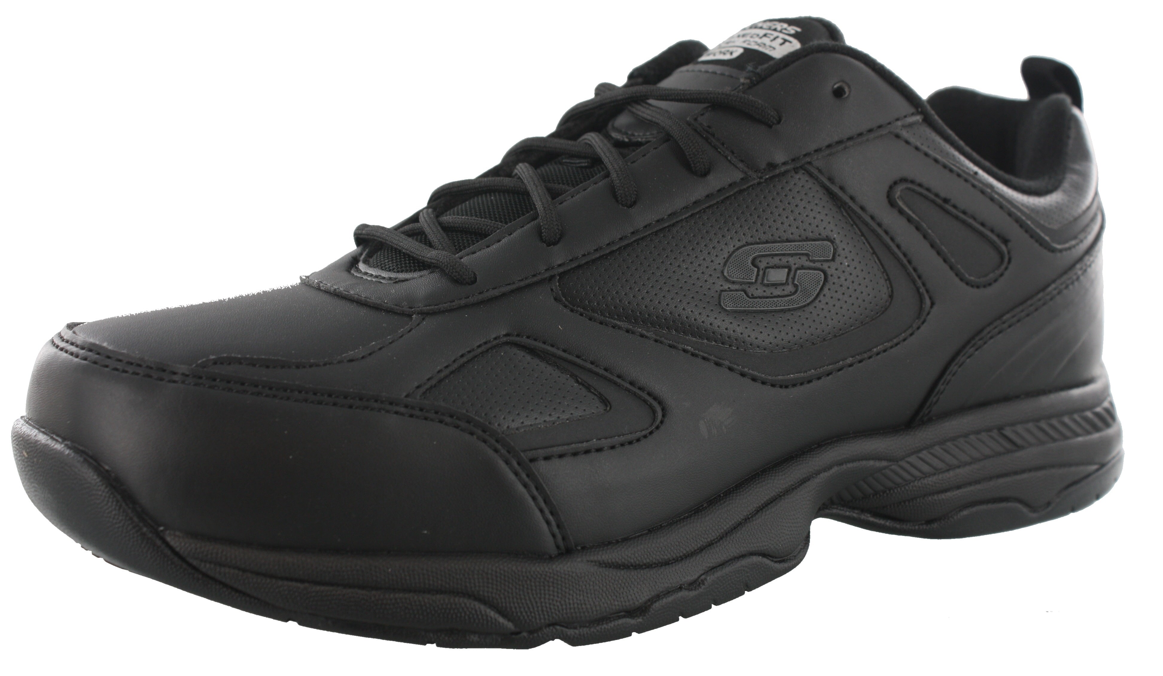 skechers men's slip on shoes wide width