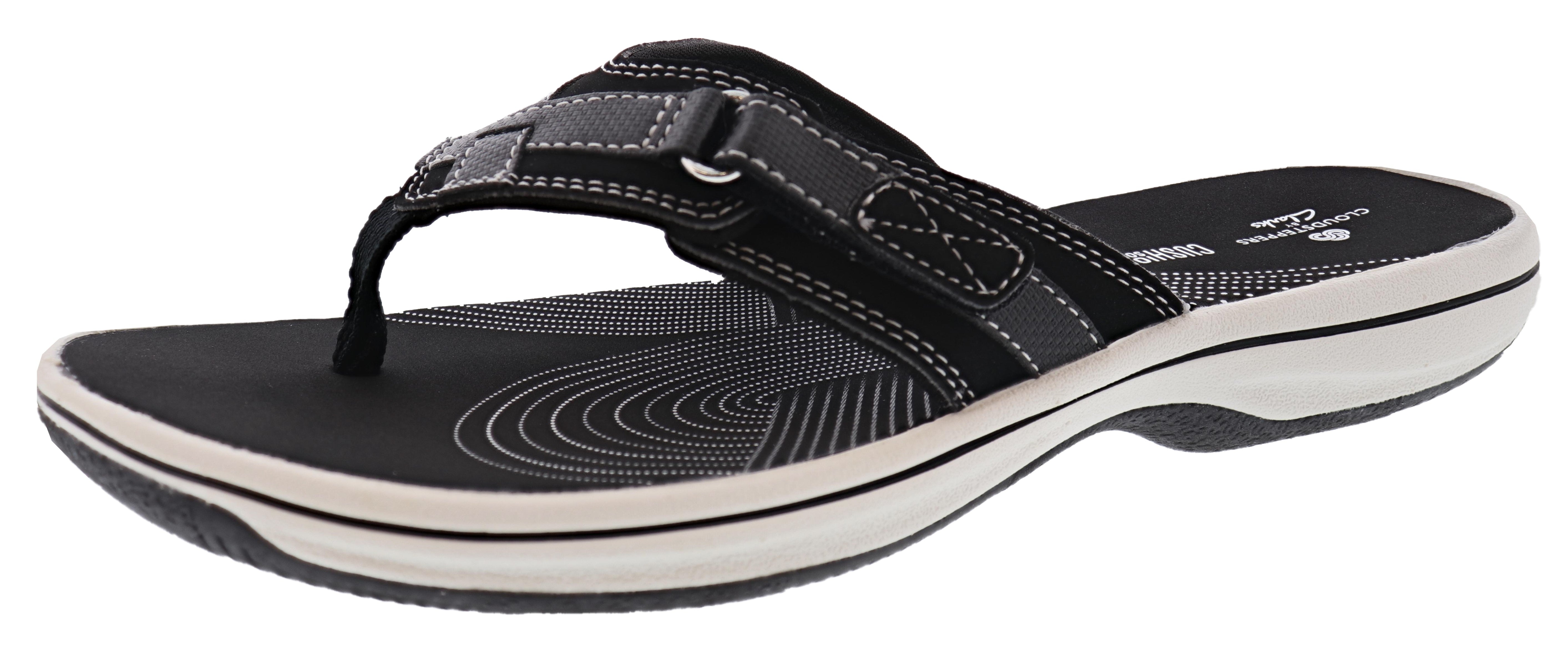 Clarks Breeze Sea Flip Flops for Plantar Fasciitis - | Shoecity – Shoe City