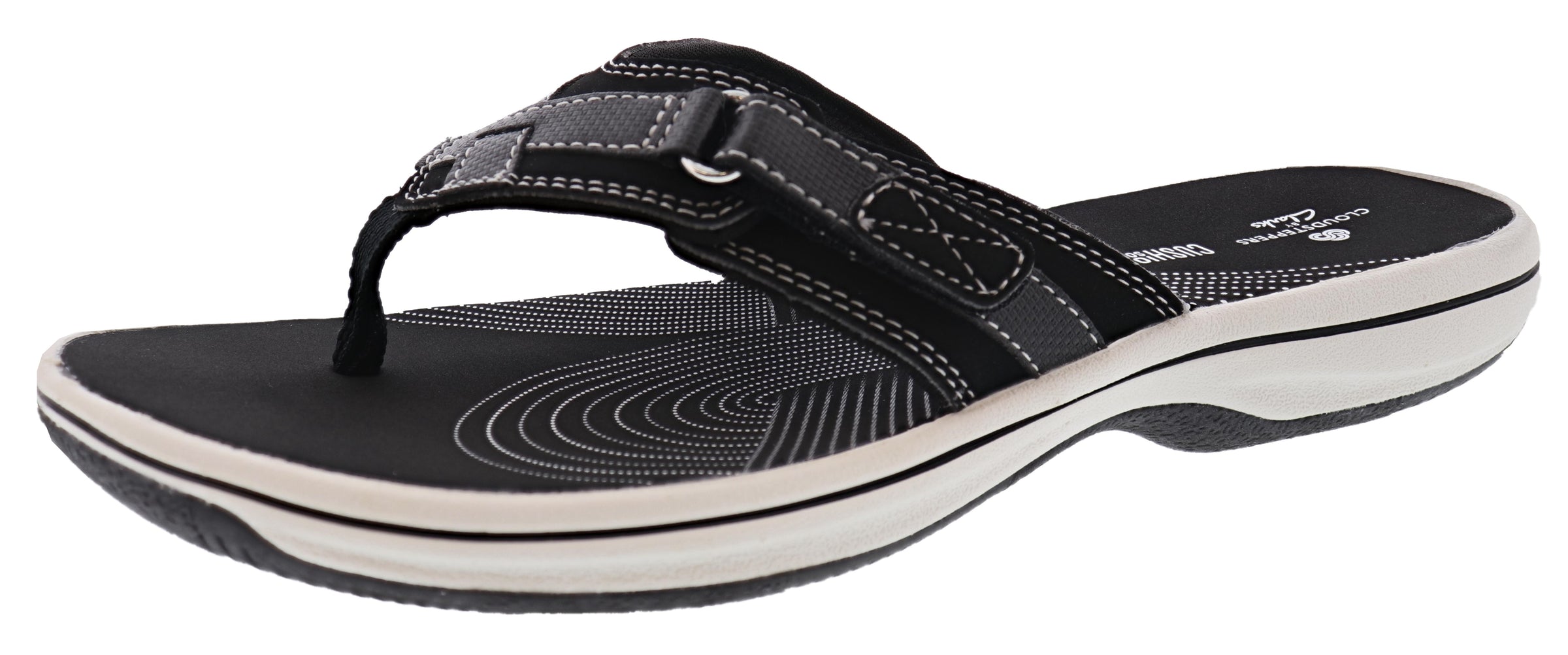 Clarks Women Sandals Lightweight Flip Flops Breeze Sea – Shoe City