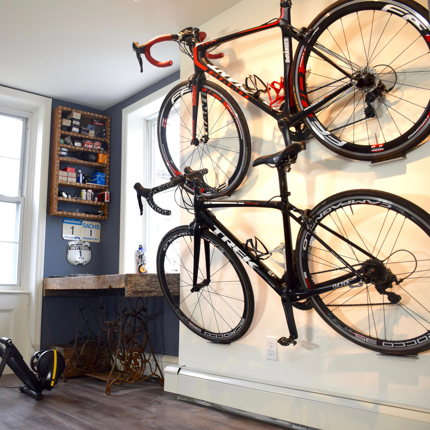 pedal bike rack