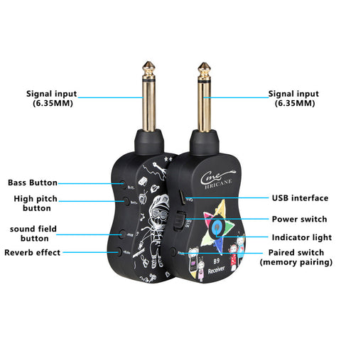 guitar transmitter with bluetooth