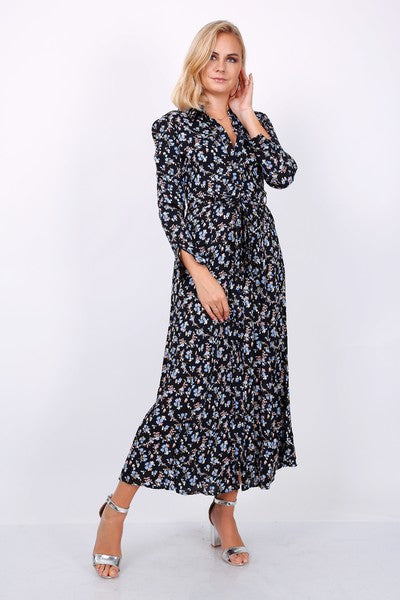 maxi length shirt dress