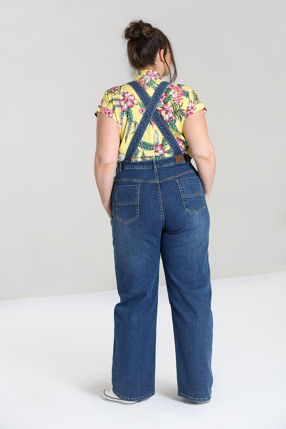 lightweight denim dungarees