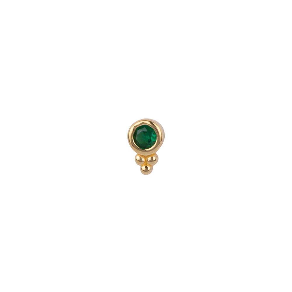 Bobby Rose Jewelry Lily Green Stud