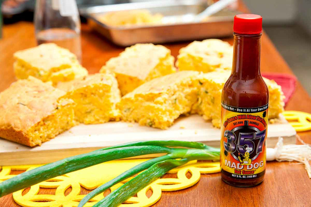 Cheesy Mad Dog Corn Bread Cheesy Mad Dog Corn Bread Mad Dog 357 Hot Sauce And More Maddog357 Com Mad Dog 357 Hot Sauce Blog