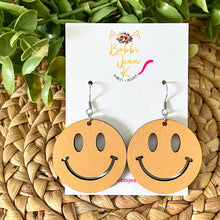 Load image into Gallery viewer, Peach Smile Wood Earrings

