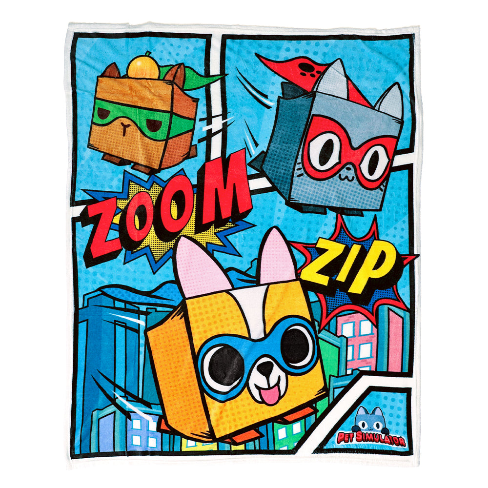 PET SIMULATOR - Super Pets Fleece Blanket (50 x 60", Series 1)