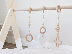 Wooden Baby Gym+Toys - Emi and Jo Baby
