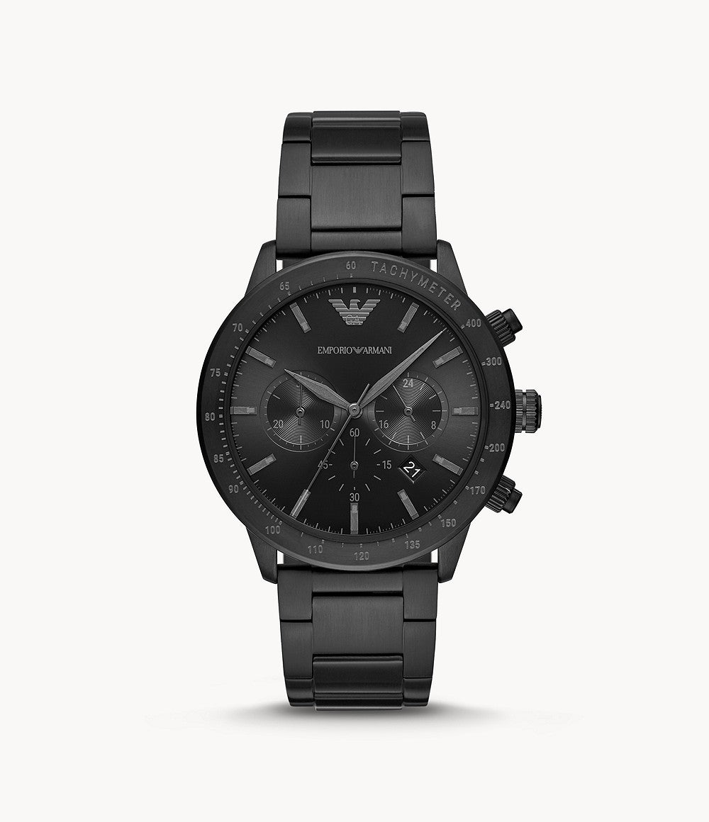 emporio armani leather watch