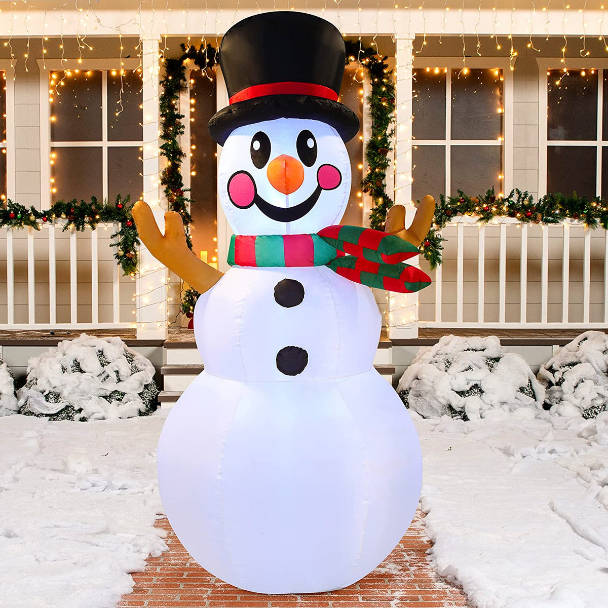 JOIEDOMI | LARGE SNOWMAN INFLATABLE V2 (6 FT) – Joiedomi