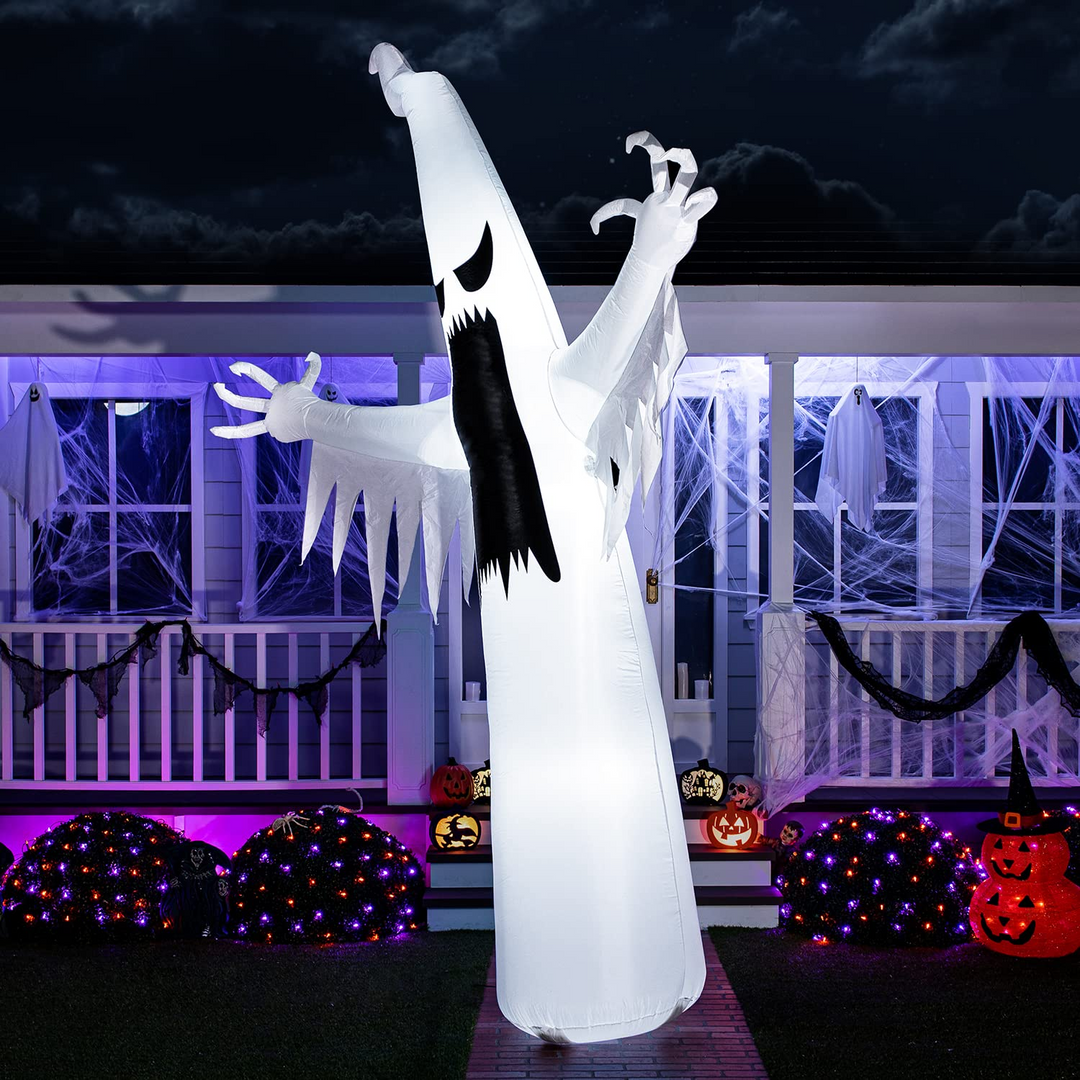 Halloween Giant Towering Spooky Ghost Inflatable (12 ft) – Joiedomi