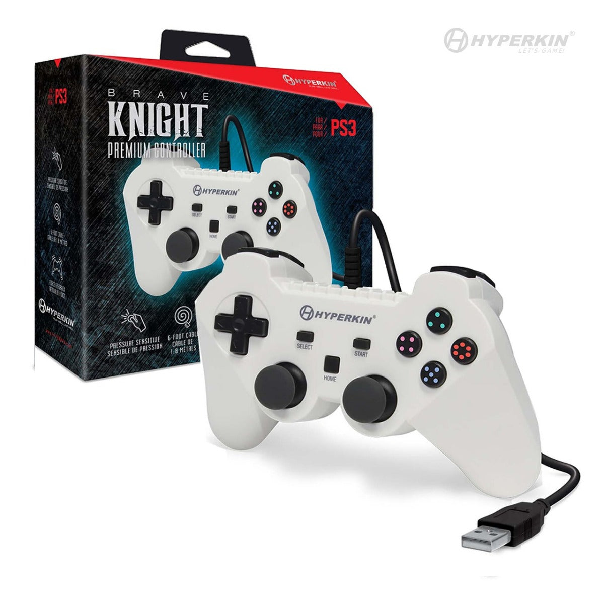 Hyperkin Brave Knight Premium Controller White