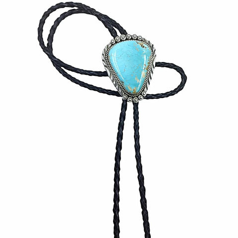 Sold Navajo Blue Royston Turquoise Triangular B.olo Tie - Mary Ann ...