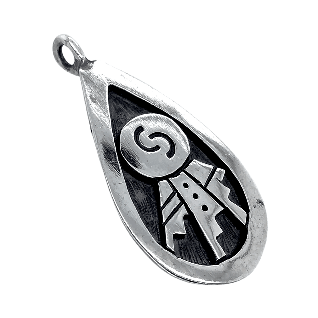 SOLD Small Hopi Ancient Relic Sterling Silver P.endant | Native