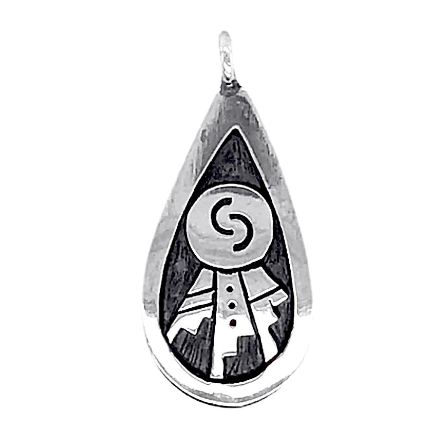 SOLD Small Hopi Ancient Relic Sterling Silver P.endant | Native