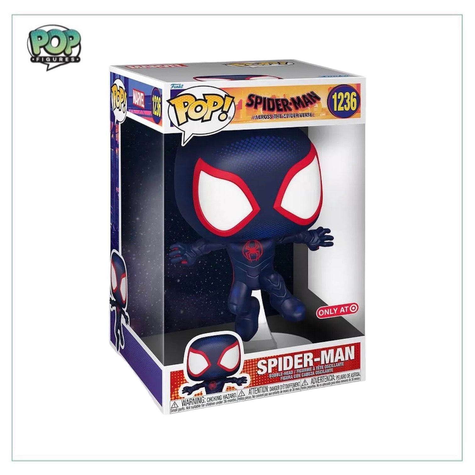 Funko Pop Marvel: (Diamond) SPIDER-MAN #1160 Target Con 2023 Exclusive NO  TEE! 
