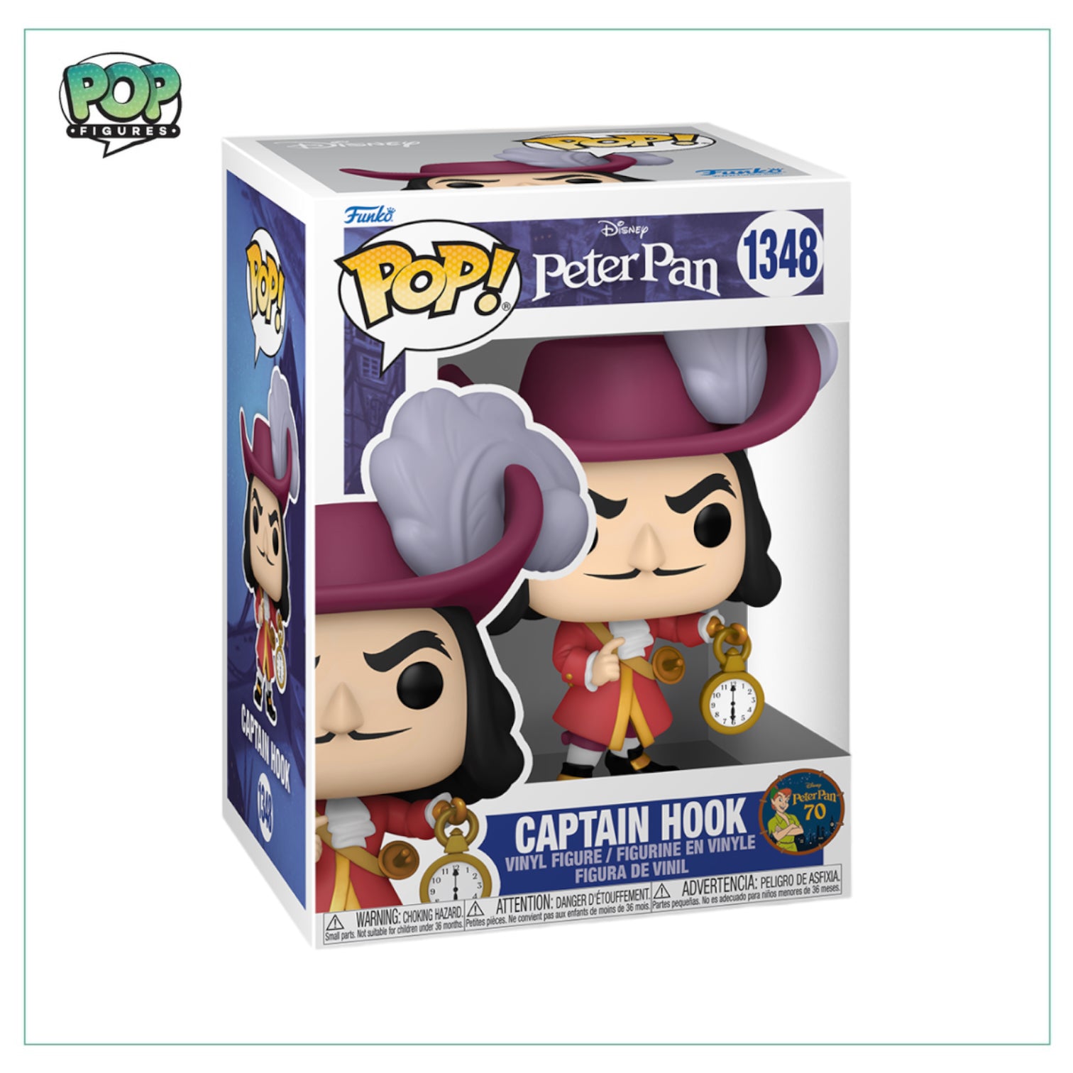 Walt Disney World 50 Captain Hook at the Peter Pan's Flight Attraction Pop  Rides Funko Pop 109 -  Israel