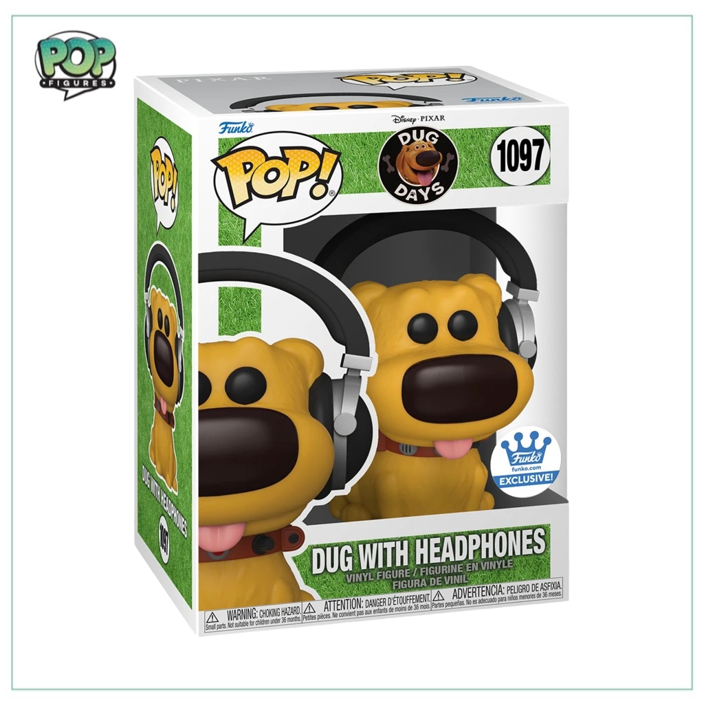  Funko Pop! Disney Up Flocked Dug #201 (Hot Topic Exclusive) :  Toys & Games