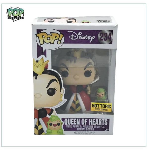 Funko Pop Disney Qeen Of Hearts Hot Topic Exclusive With Hard Case