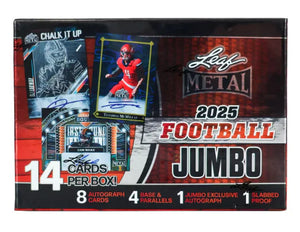 2025 Leaf Metal Football Jumbo Box - Montasy Comics NYC
