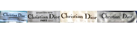 1980s vintage Christian Dior tags