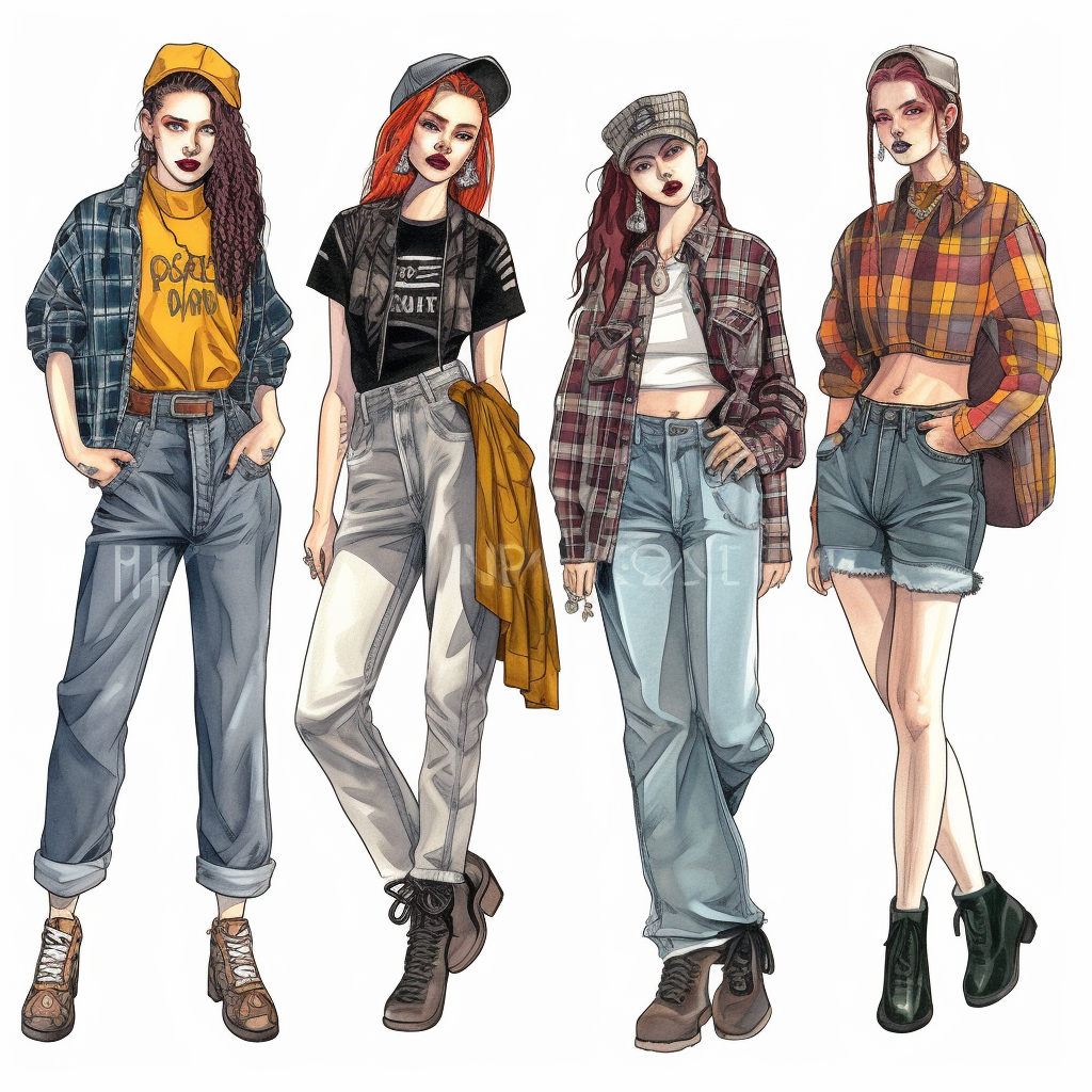 90s grunge girl fashion