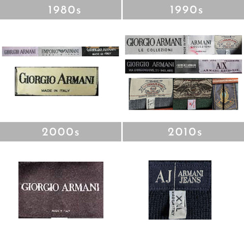 How to tell if Armani is vintage: Labels, Logos and Tips – OneOff Vintage