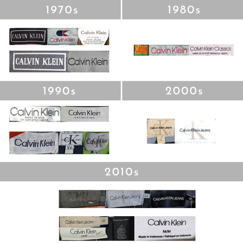 How to tell if Calvin Klein is vintage: Labels, Logos and Tips – OneOff  Vintage