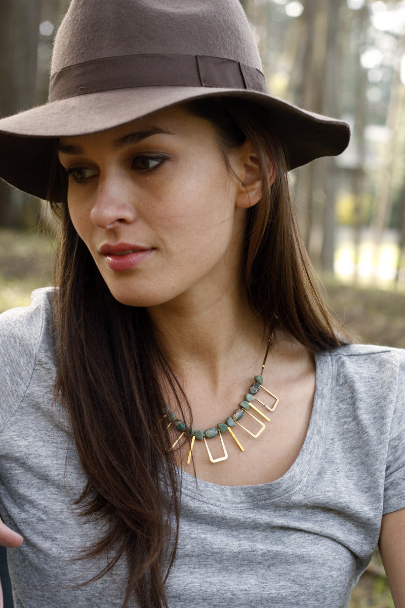 Cayucos Statement Necklace  | Sea Sediment Jasper