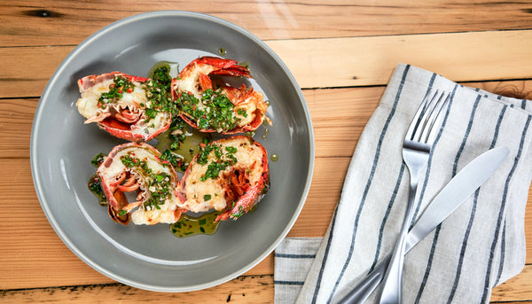 Lobster Tails on a plate