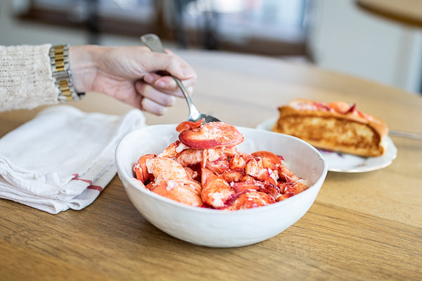 lobster meat in a bowl